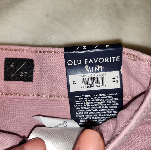 Lucky Brand 🍀 pink denim skirt - Picture 4 of 4